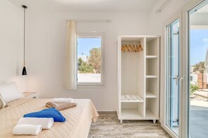 1 bedroom, travel crib, WiFi, bed sheets