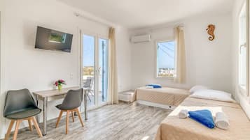 1 bedroom, travel crib, WiFi, bed sheets