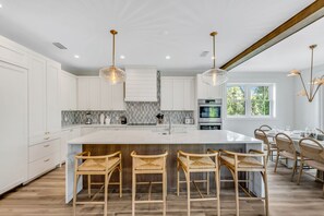 Fridge, microwave, oven, stovetop - Under the Sun! Rooftop Deck, Pool and Spa! (Anna Maria)