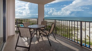 Outdoor dining - Beach Front 2 Bedroom Condo - Phoenix East 407 (Orange Beach)