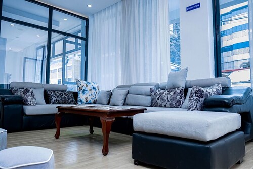 Super close to Kigali international Airport  only 5 min from there, lovely view.