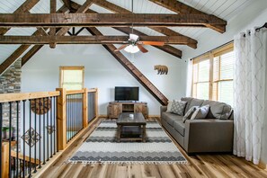 TV connectée, cheminée