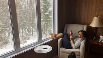 Smart TV, chimenea, videojuegos y reproductor de DVD