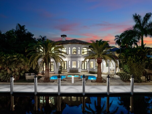 A heated pool