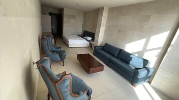 Executive Room | 1 bedroom, pillowtop beds, free minibar items, desk
