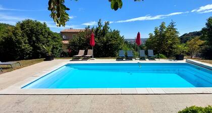 Charming apartment with garden, swimming pool and view of AlĂšs