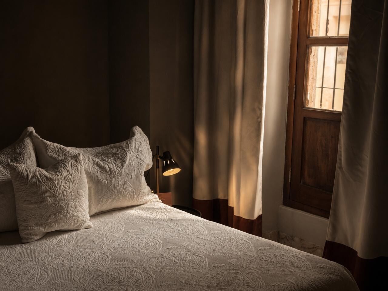 Premium bedding, desk, laptop workspace, iron/ironing board (on request)