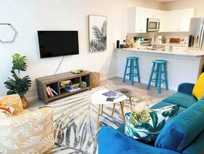 Smart TV, table tennis, books