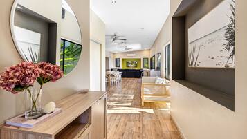 Smart TV, table tennis, books