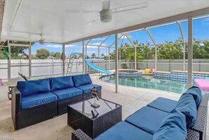 A heated pool