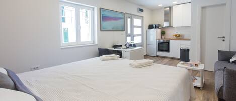 1 soveværelse, skrivebord, strygejern/strygebræt, gratis Wi-Fi