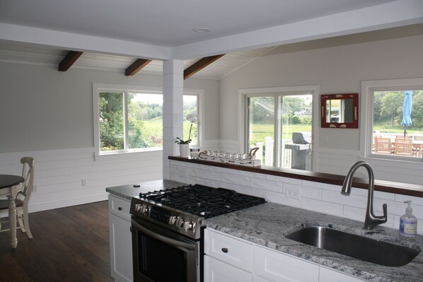 Fridge, microwave, oven, stovetop - Cottage in W. Hyannisport - Water views galore! (Barnstable)