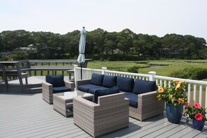 Terrace/patio - Cottage in W. Hyannisport - Water views galore! (Barnstable)
