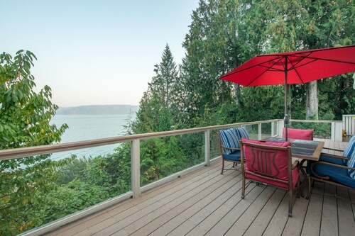 Spacious Home with Hood Canal Views, Hot Tub, Game Room & Dog Friendly