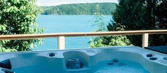 Spacious Home with Hood Canal Views, Hot Tub, Game Room & Dog Friendly