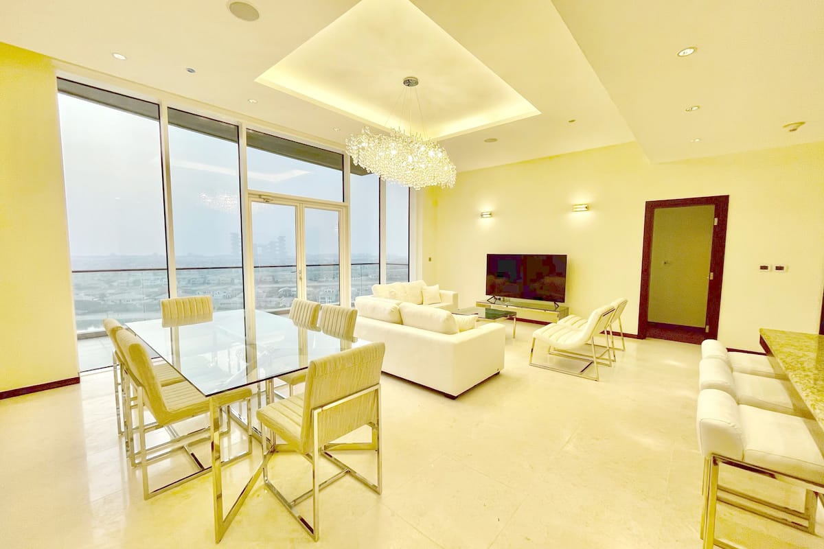 Panorama-lejlighed | Opholdsområde | Smart-tv