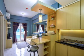 Premium-Apartment | Schreibtisch, Bettwäsche