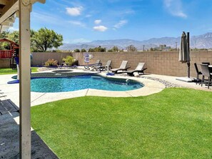 Outdoor pool, a heated pool - Escape to your Desert Hideaway!  (Thousand Palms)