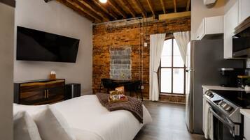 1 bedroom, iron/ironing board, travel crib, WiFi (free)
