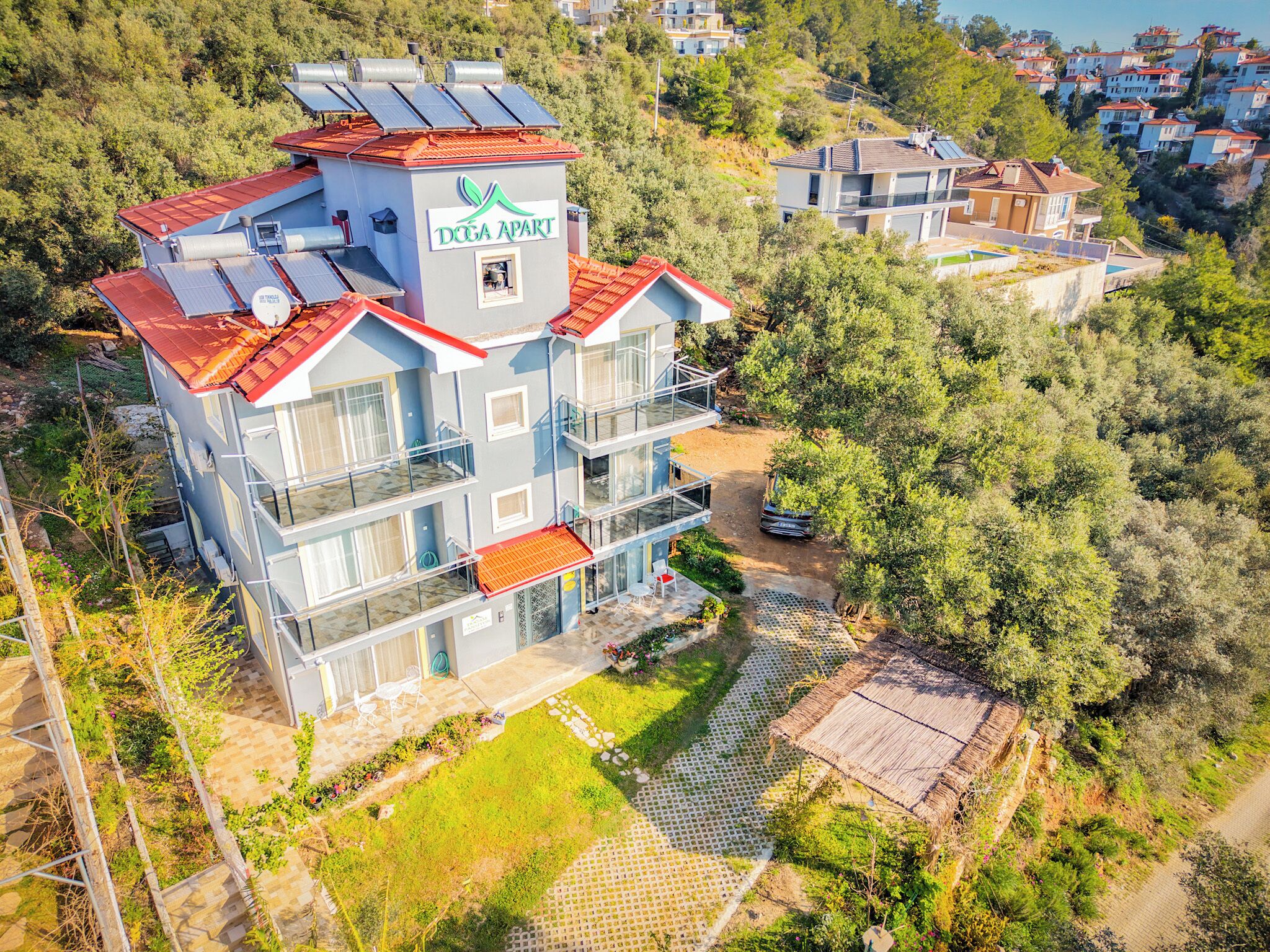 Voorkant van accommodatie