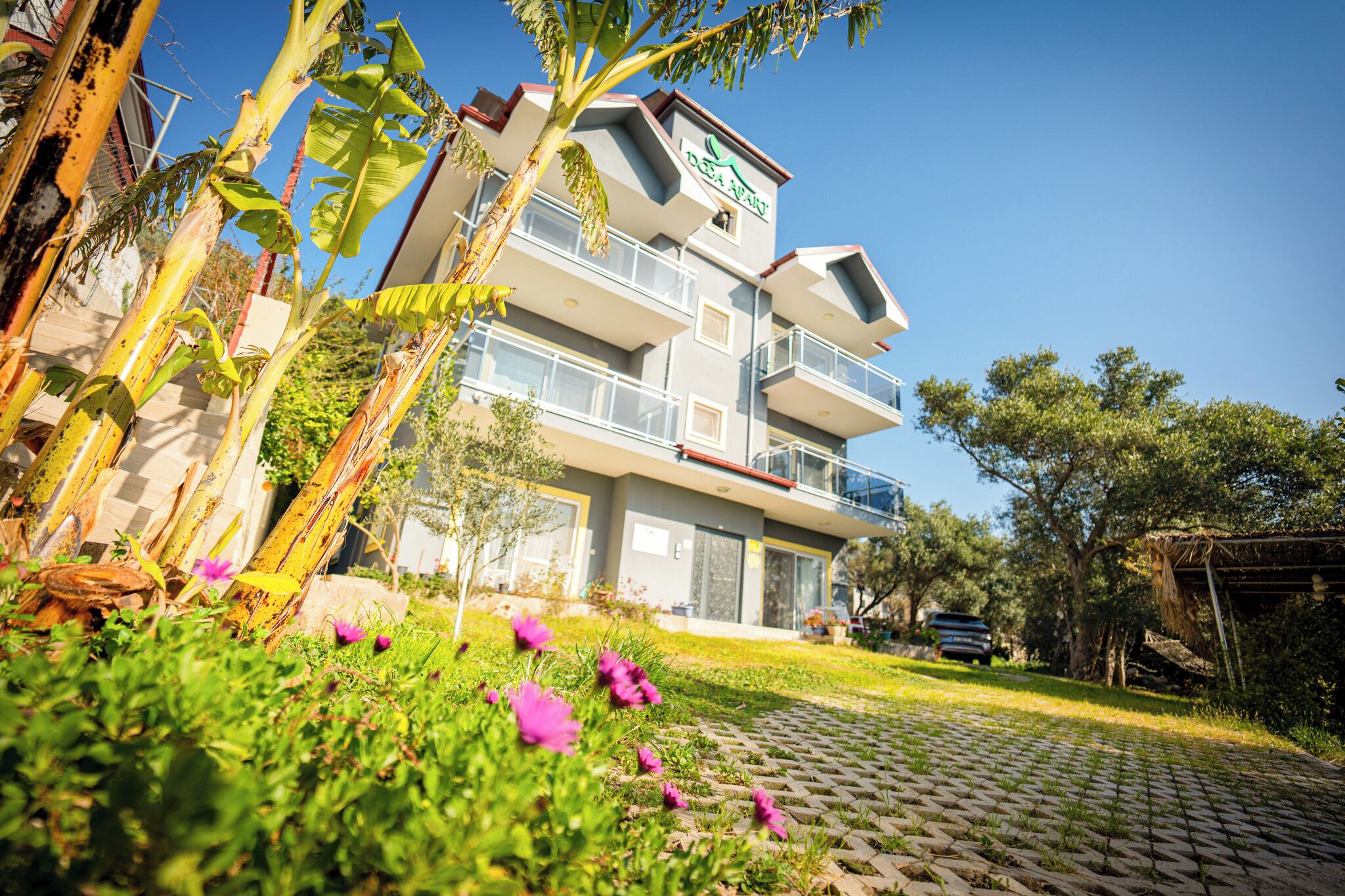 Voorkant van accommodatie