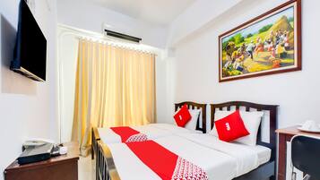 Standardværelse med 2 enkeltsenge | Gratis Wi-Fi, sengetøj