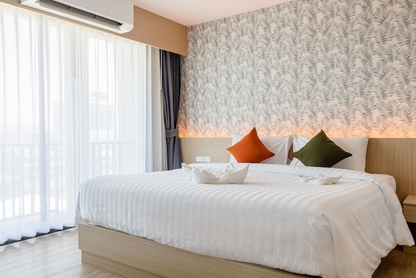 Family Double Room | In-room safe, blackout drapes, rollaway beds, free WiFi - ONE Hotel (Khlong Luang)