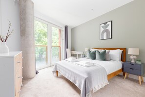 Apartamento | 2 quartos, roupas de cama antialérgicas, individualmente mobiliados