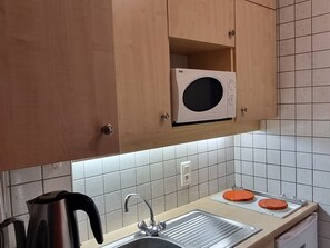 Fridge, microwave, oven, coffee/tea maker - Cozy studio at the foot of the slopes with balcony and pets allowed (Plagne Aime 2000)