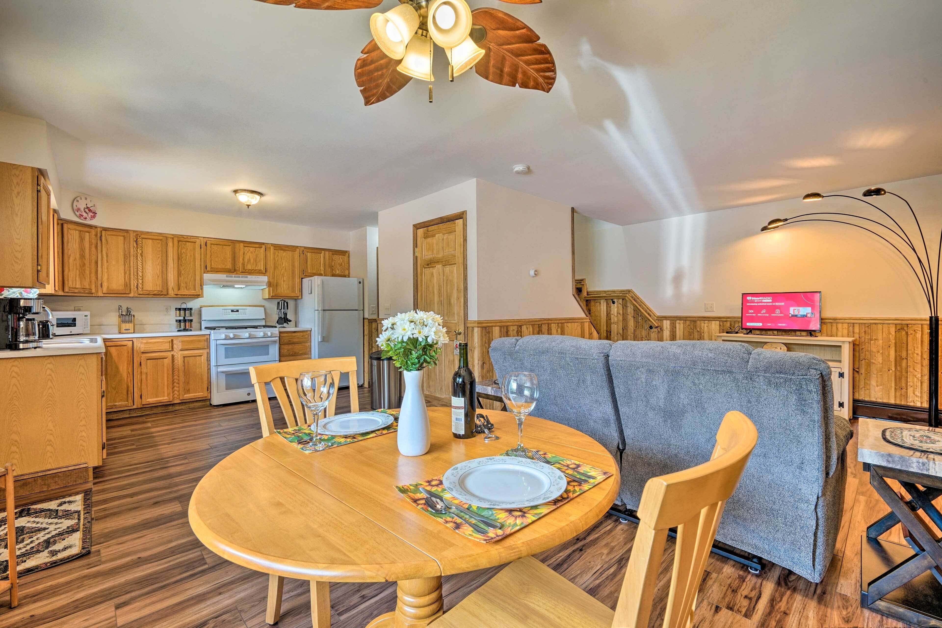 Bolton Landing Vacation Rental | 1BR | 1BA | Stairs Required for Access