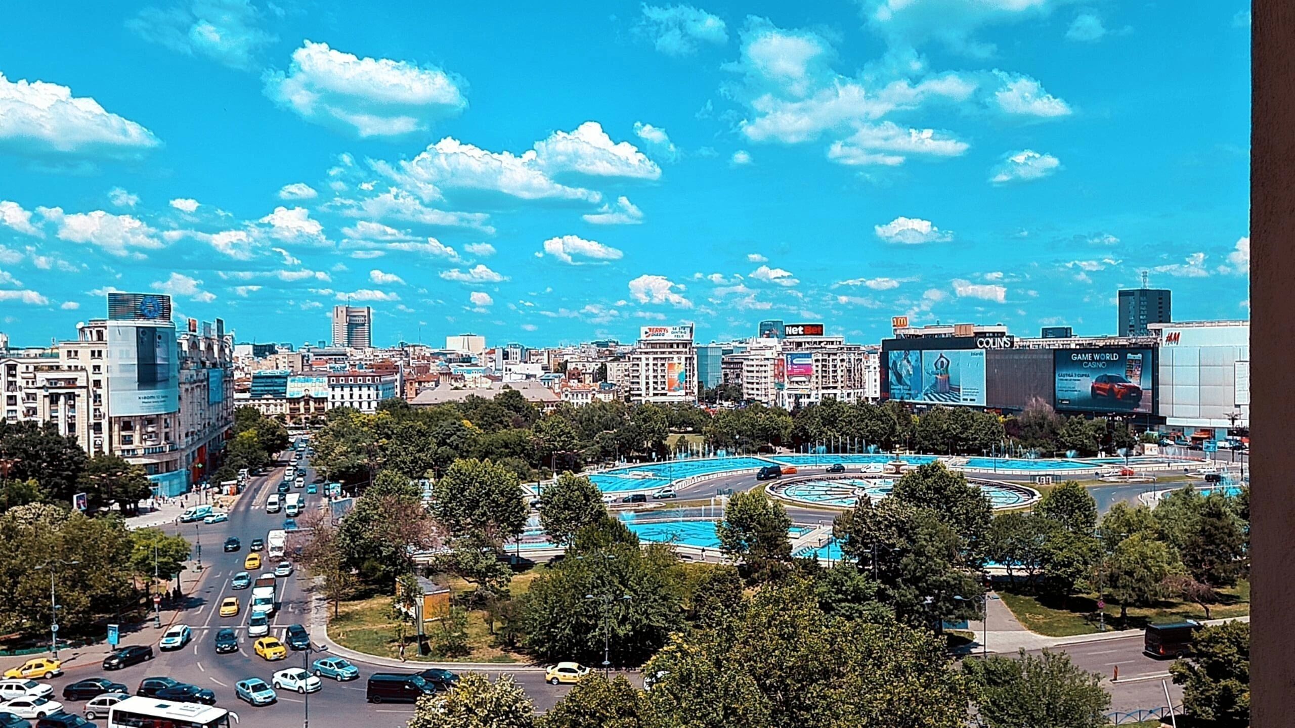 The view from the apartment 