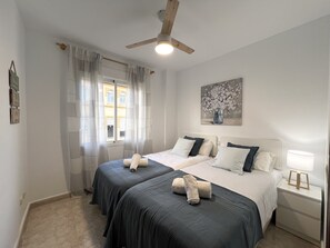 2 bedrooms, iron/ironing board, travel crib, free WiFi