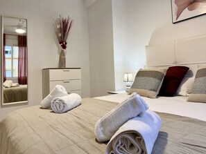 2 bedrooms, iron/ironing board, travel crib, free WiFi