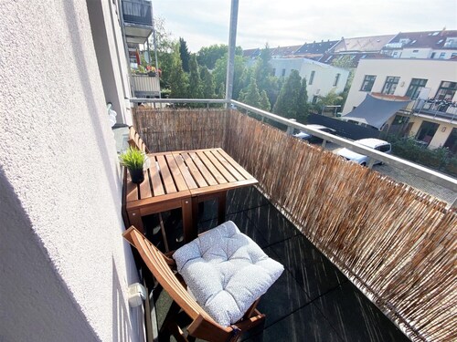 Beautiful quiet 2-room apartment with a balcony and nice view