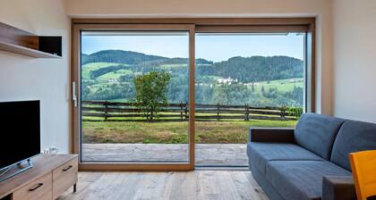 Appartement "Schlern Living 1" avec vue sur la montagne et jardin privé