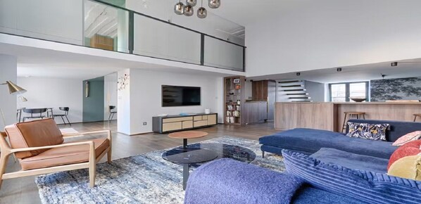TV, Netflix, DVD player, books