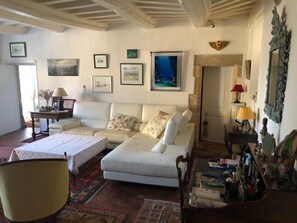 Fireplace - Magnificent longère of the Cotentin (Heugueville-sur-Sienne)