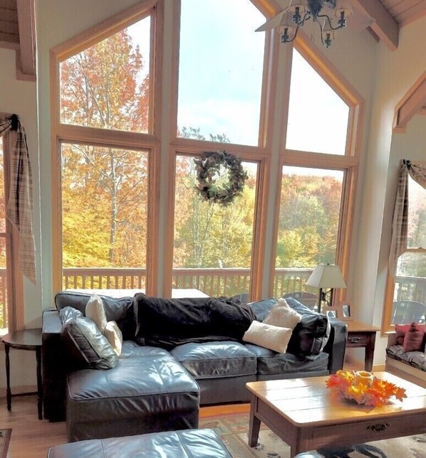 Smart-tv, een open haard, videospelletjes en een dvd-speler