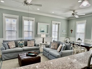 House, 3 Bedrooms | Living room | Smart TV - Sea View Play 3 Bedroom Home by RedAwning (Navarre)