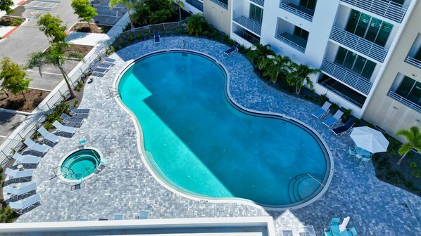 Outdoor pool, a heated pool - All-New, Waterfront Condo Near Downtown Sarasota (Sarasota)