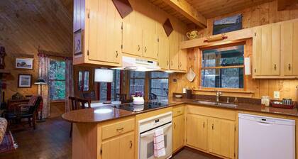 Charming cabin near Lake Rabun with fire pit + easy access to mountain hikes