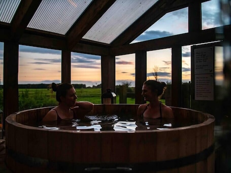 Indoor spa tub. Library Suite: Sleeps 4
