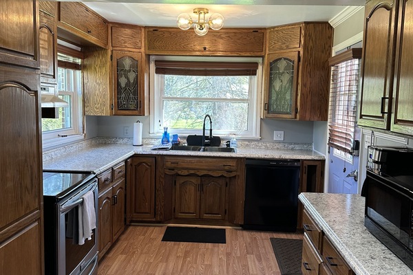 Refrigerador, microondas, horno, placa de cocina