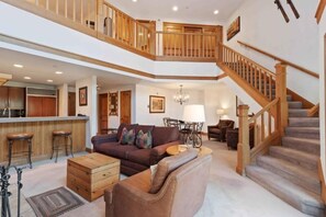 TV, fireplace - The Charter at Beaver Creek L011 (Beaver Creek)