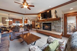 TV, fireplace - The Charter at Beaver Creek A240 (Beaver Creek)