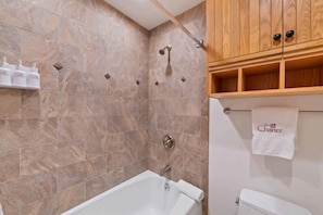 Hair dryer, towels