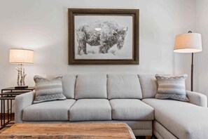 TV, fireplace - The Charter at Beaver Creek E030 (Beaver Creek)