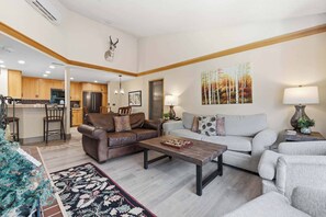 TV, fireplace - The Charter at Beaver Creek D450 (Beaver Creek)