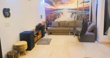 Green Theme room with Terrace in 3bhk near Saket