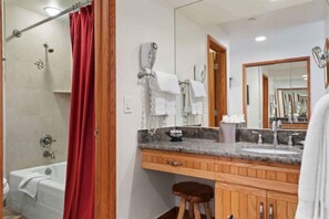 Free toiletries, hair dryer, towels